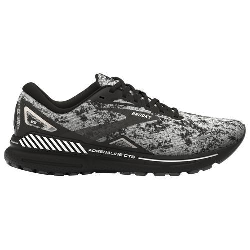 Brooks Womens Brooks Adrenaline GTS 23 - Womens Shoes Black/Gunmetal/Sharp Green Product Image