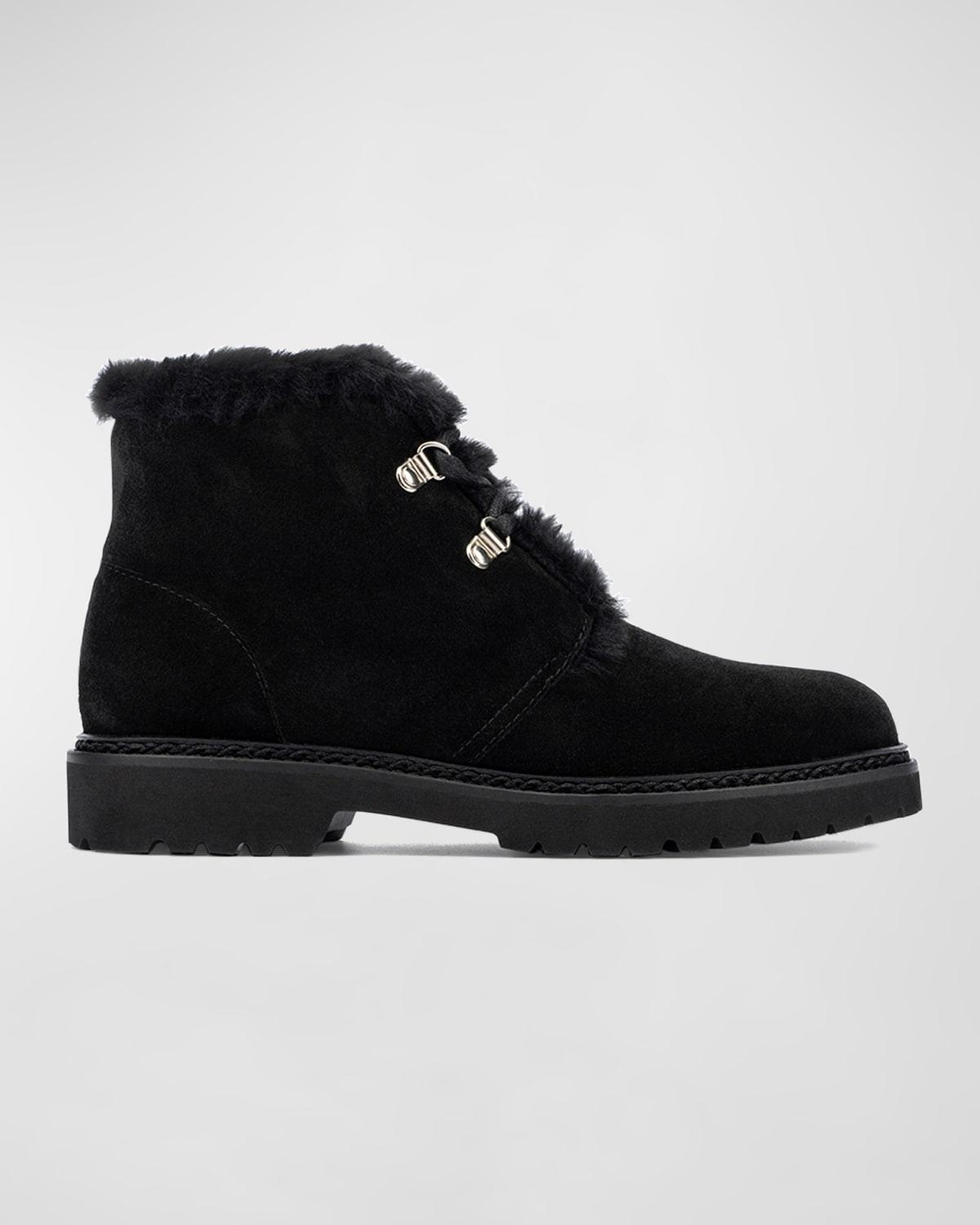Womens Madelina 27MM Faux Shearling-Lined Suede Boots Product Image