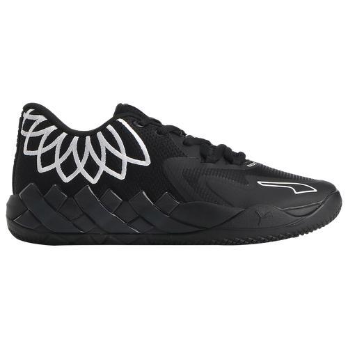 PUMA Boys Lamelo Ball MB.01 - Basketball Shoes Black/White Product Image