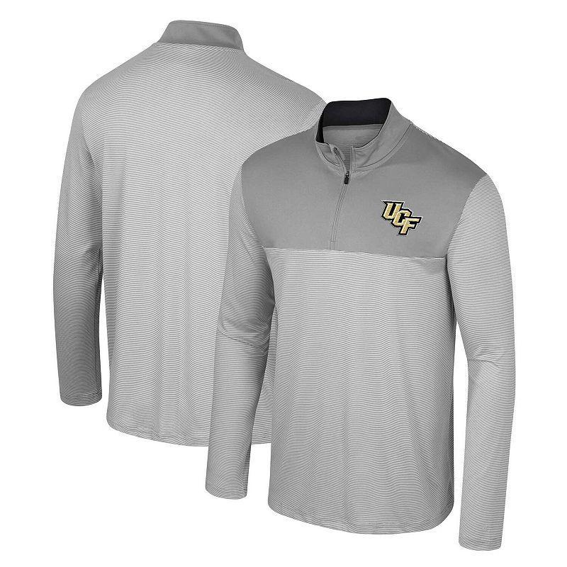 Mens Colosseum Gray Pitt Panthers Tuck Quarter-Zip Top Product Image