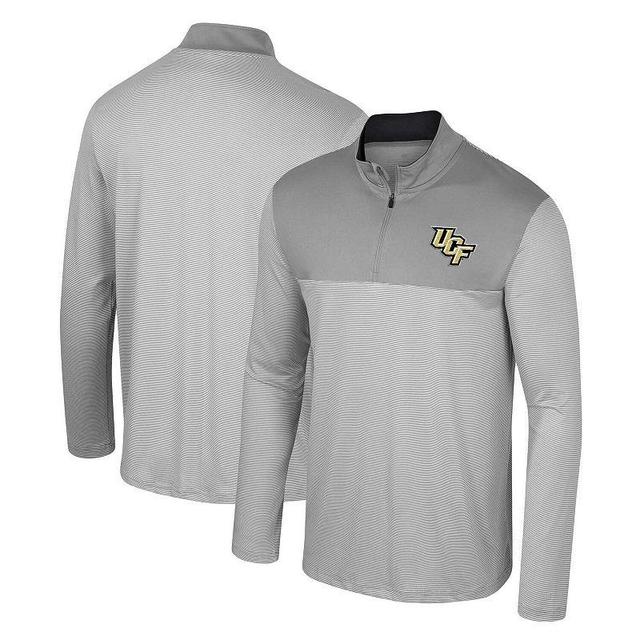 Mens Colosseum Gray West Virginia Mountaineers Tuck Quarter-Zip Top Product Image