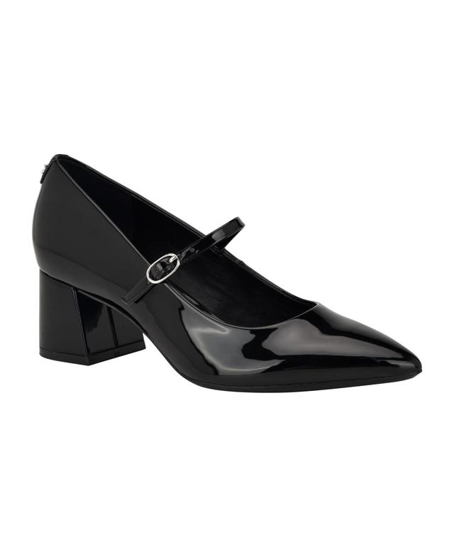 Calvin Klein Womens Leora Block Heel Pointy Toe Dress Pumps Product Image