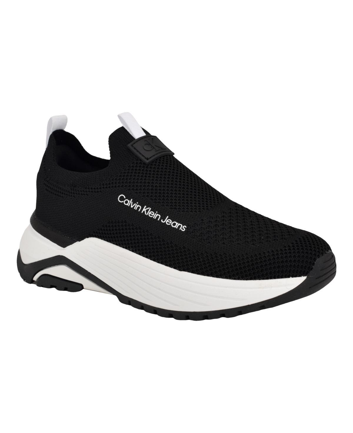 Calvin Klein Womens Alvea Round Toe Lace-up Casual Sneakers Product Image