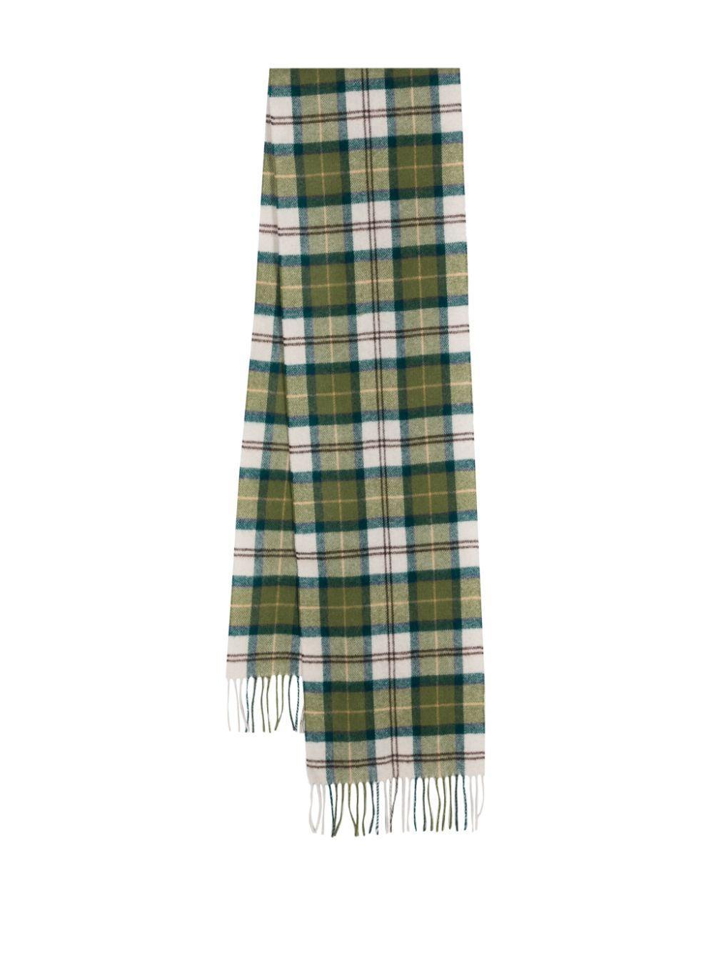 Tartan Lambswool Scarf In Green Product Image