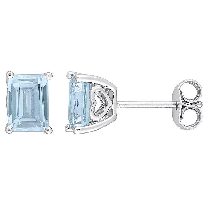 Stella Grace Sterling Silver & Gemstone Stud Earrings, Womens, Blue Product Image