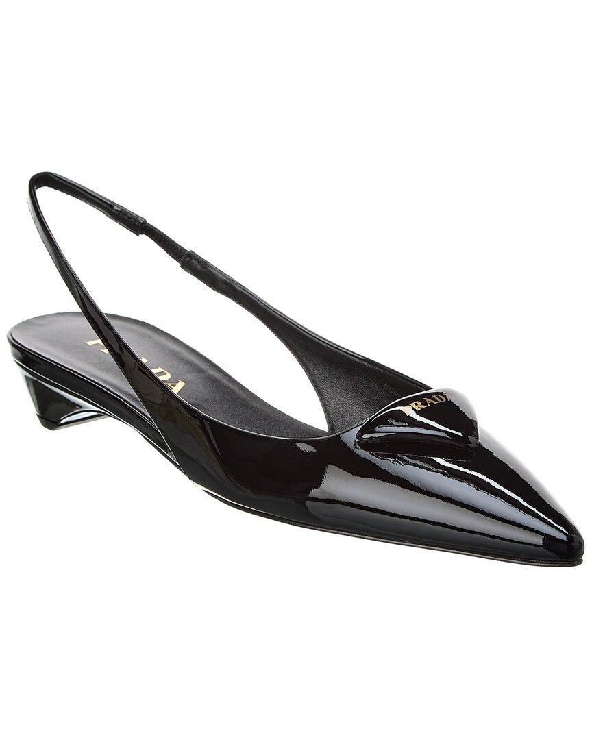 65mm Padded Logo Patent Pump In Black product image