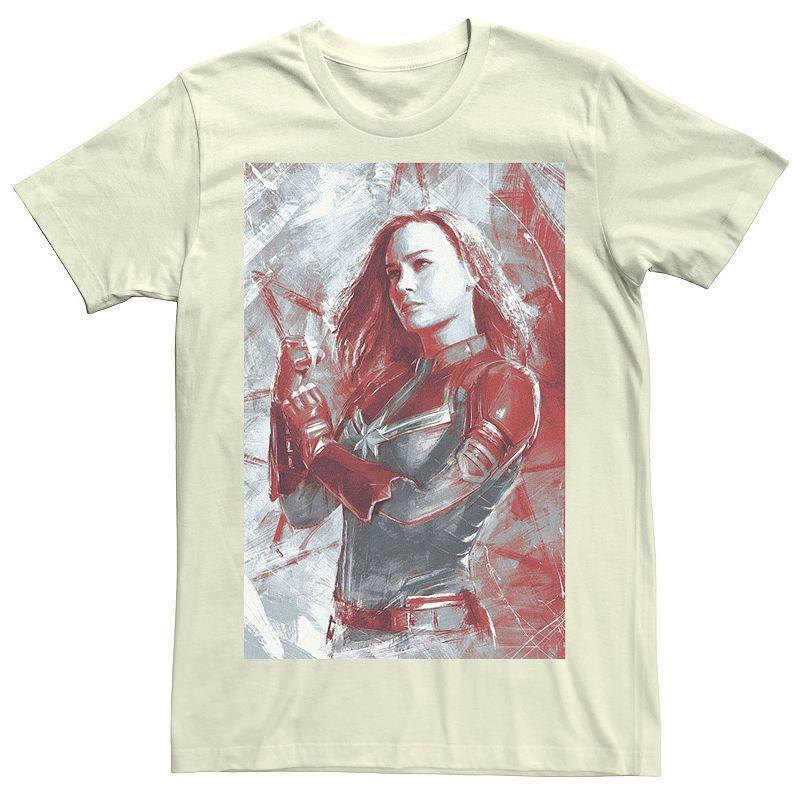 Marvel Mens Avengers Endgame Captain Marvel Painting Short Sleeve T-Shirt Product Image