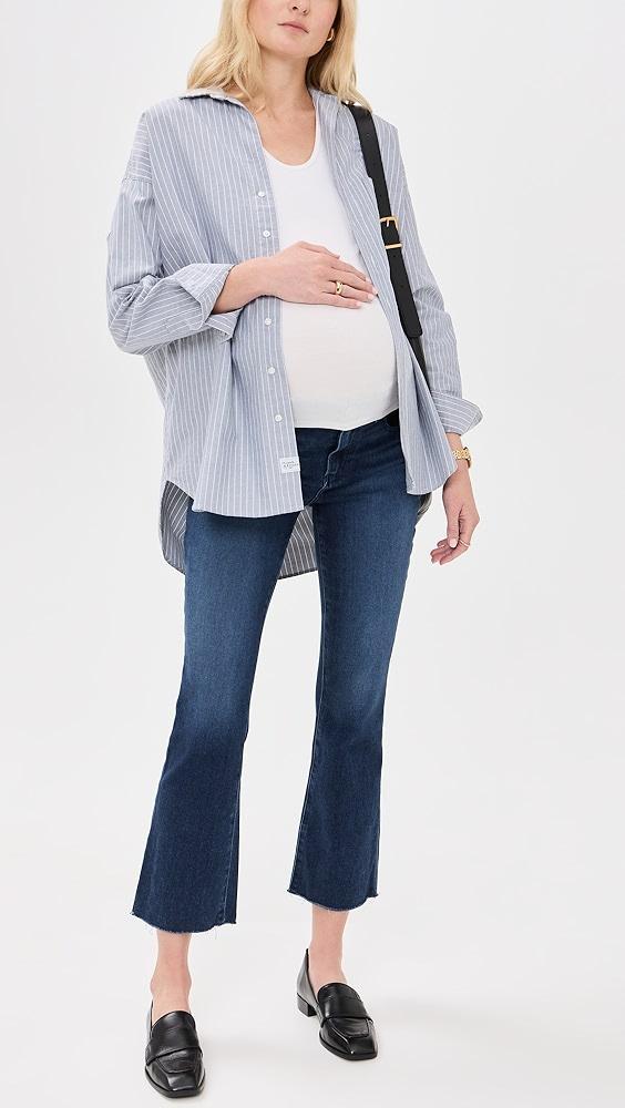 PAIGE Claudine Maternity Jeans with Raw Hem | Shopbop Product Image