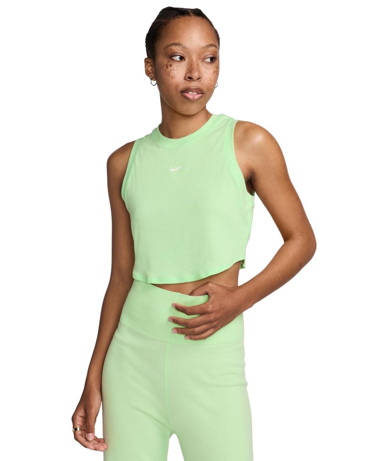 Womens Nike Sportswear Essential Ribbed Cropped Tank Top Product Image