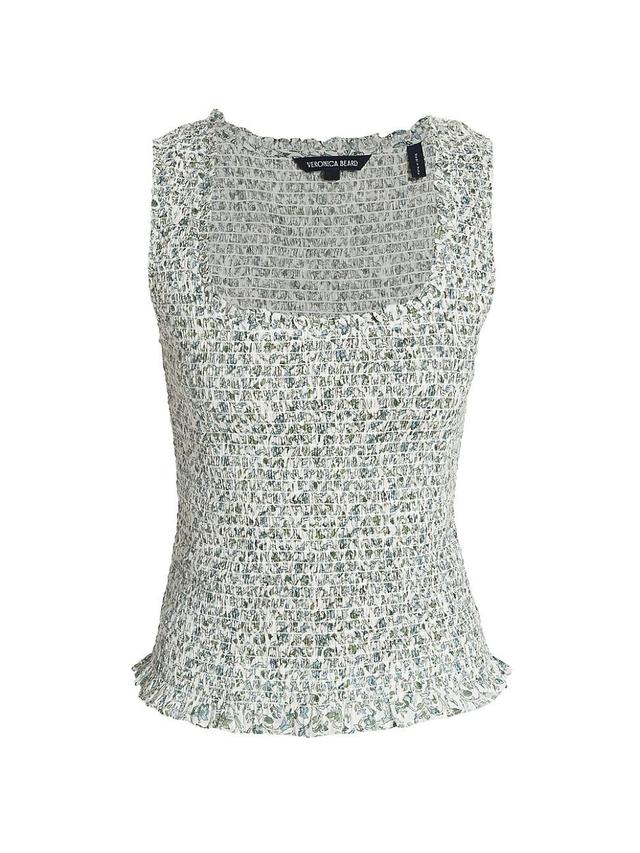 Womens Needham Smocked Cotton Tank Product Image