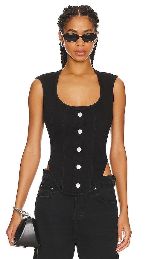 Womens Seamed Scoop Bustier Top Product Image