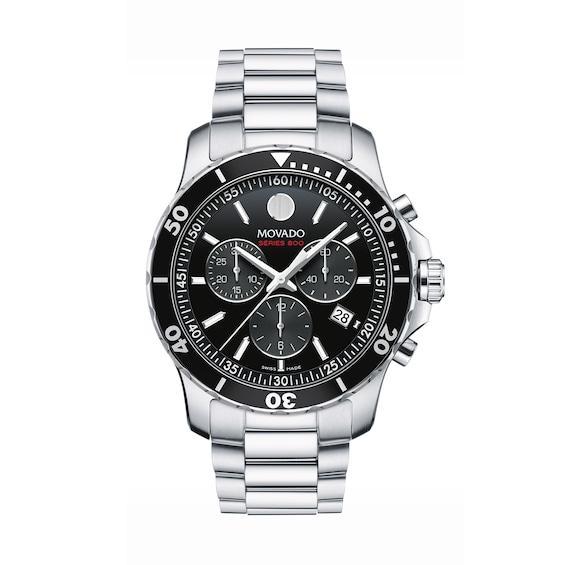 Men's Movado Series 800Â® Chronograph Watch with Blue Dial (Model: 2600141) Product Image