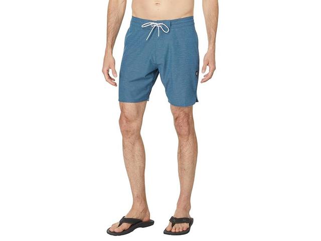 VISSLA Stoke'm 17.5 Boardshorts (Strong Blue) Men's Swimwear Product Image