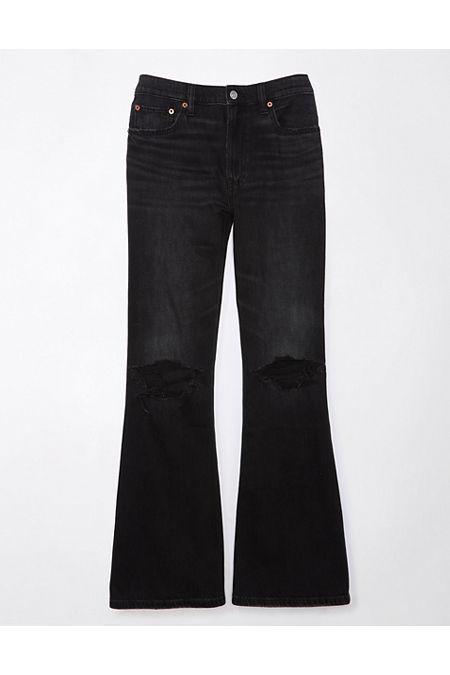 AE Strigid Low-Rise Baggy Flare Ripped Jean Womens Product Image