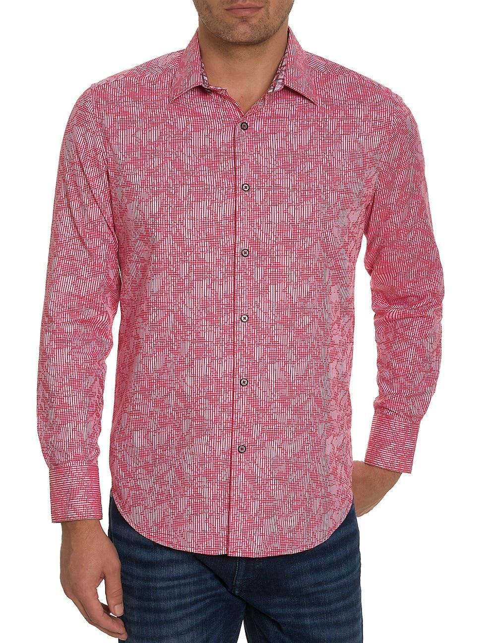 Robert Graham Electric Slide Stretch Cotton Button-Up Shirt Product Image