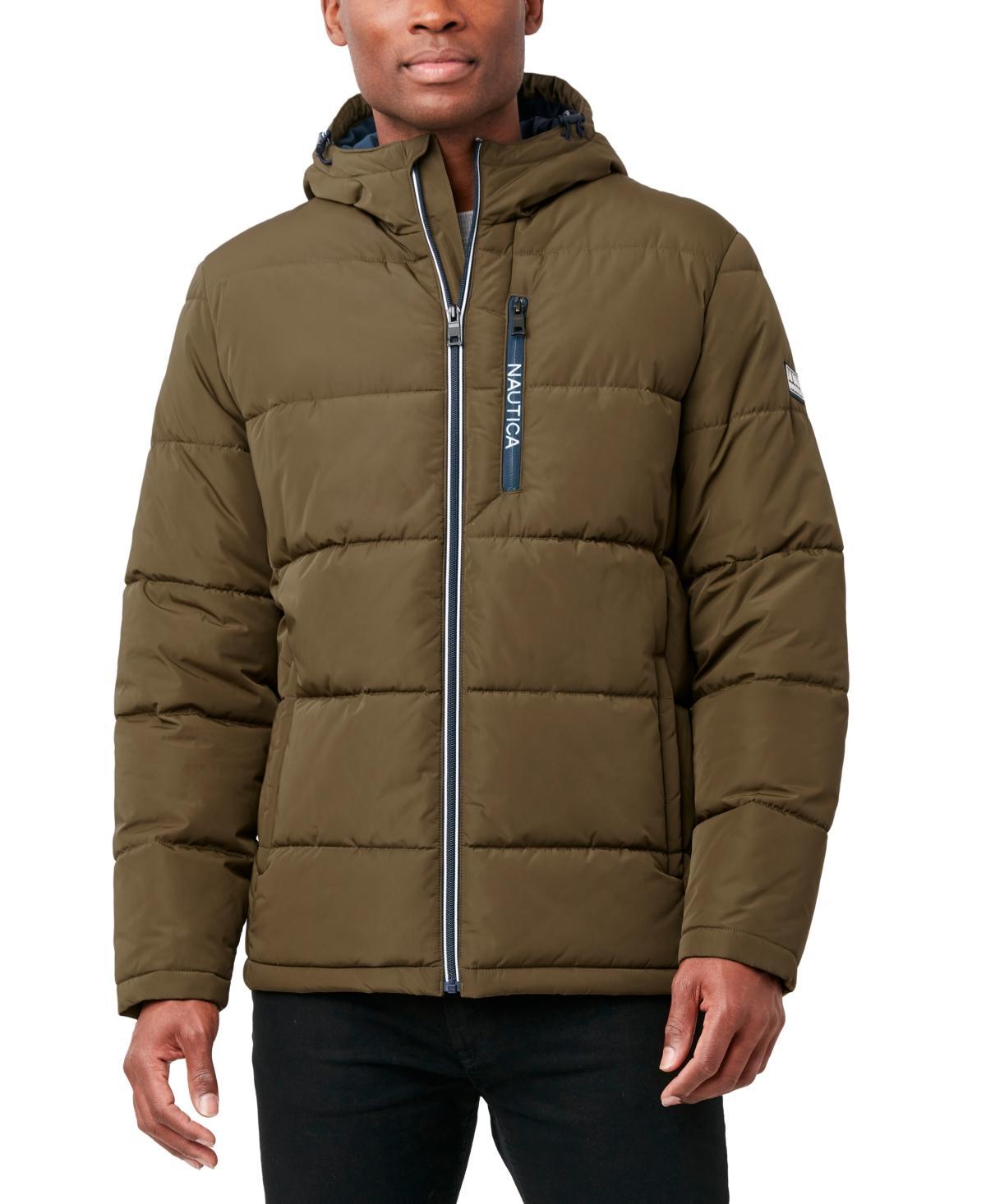 Nautica Mens Hooded Puffer Jacket Product Image