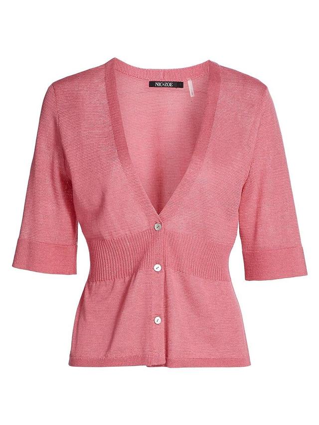 Womens Derive Linen-Blend Cardigan Product Image