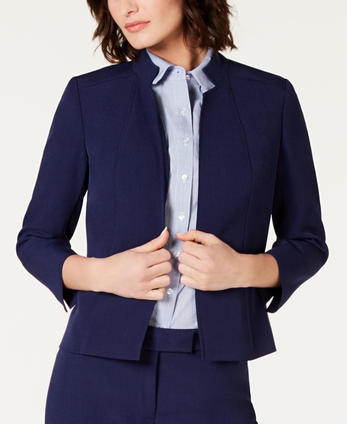 Anne Klein Crepe Open Front Jacket Product Image