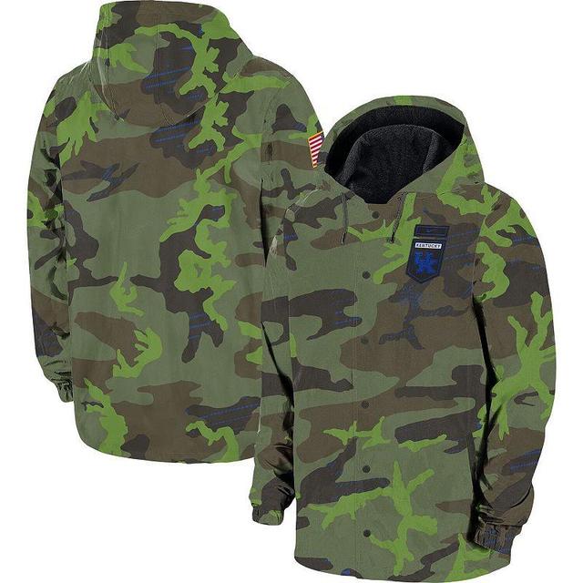 Mens Nike Camo Kentucky Wildcats Hoodie Full-Snap Jacket KEN Green Product Image