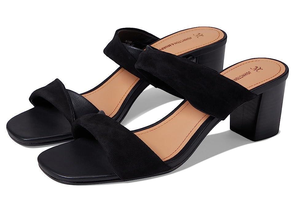 Johnston & Murphy Evelyn Twisted Slide (Black) Women's Sandals Product Image
