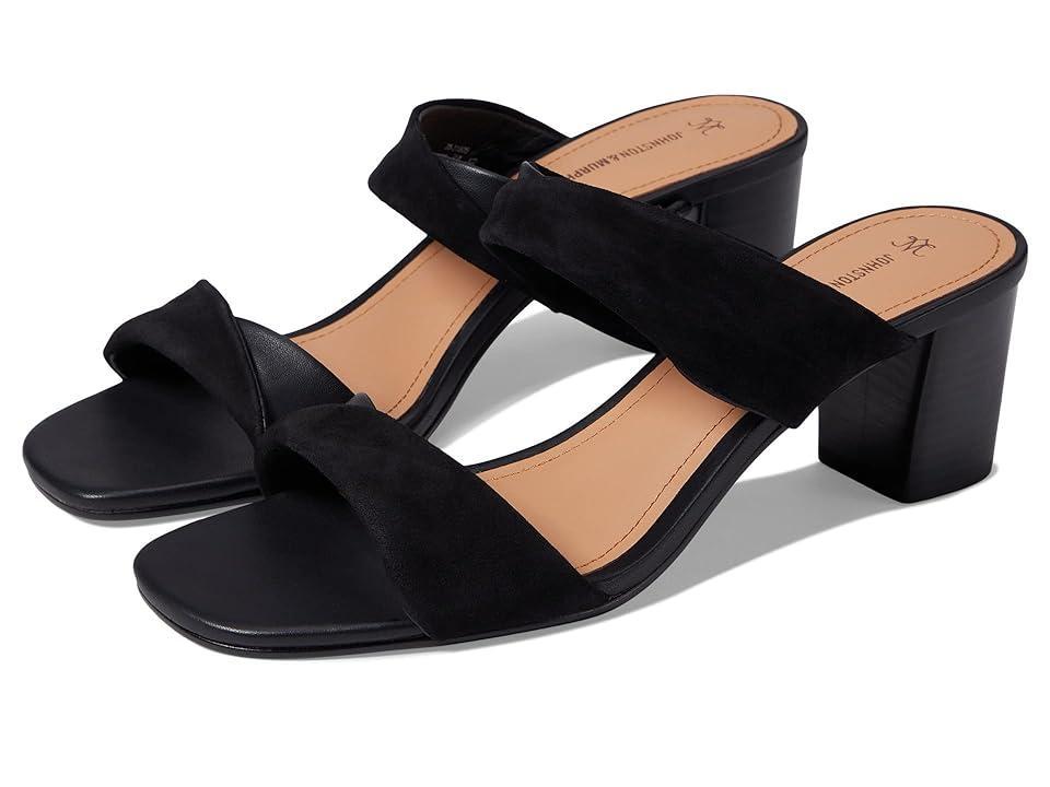 Johnston & Murphy Evelyn Twisted Slide (Black) Women's Sandals Product Image