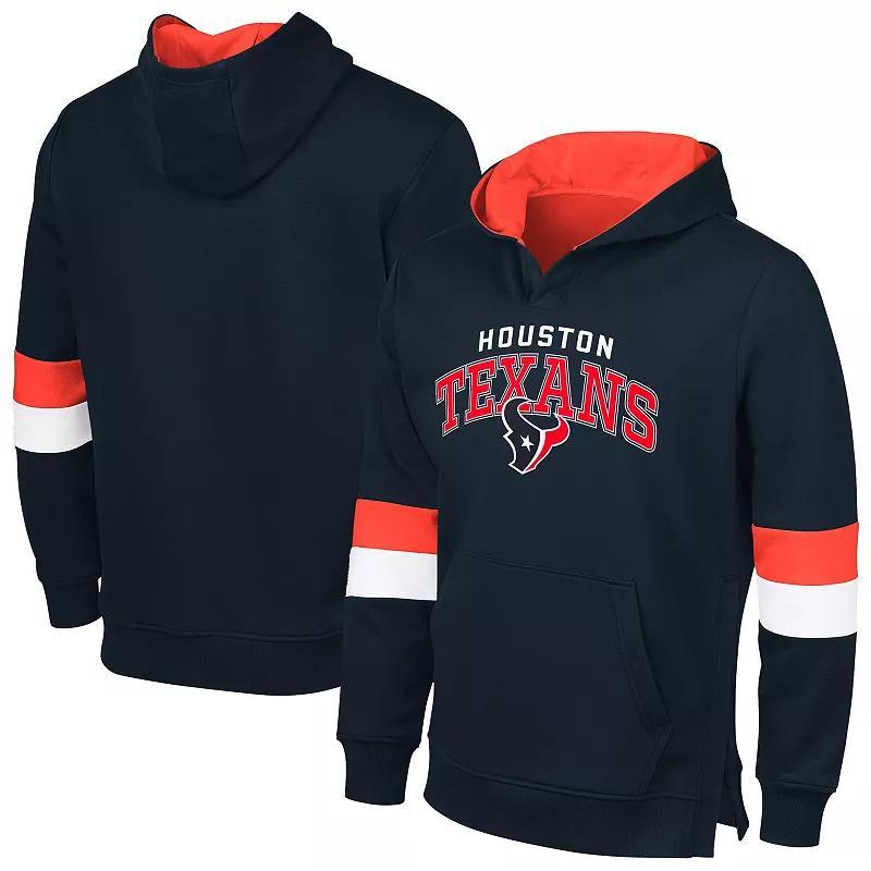 Mens G-III Sports by Carl Banks /Red Houston Texans Adaptive Faceoff Pullover Hoodie Blue Product Image