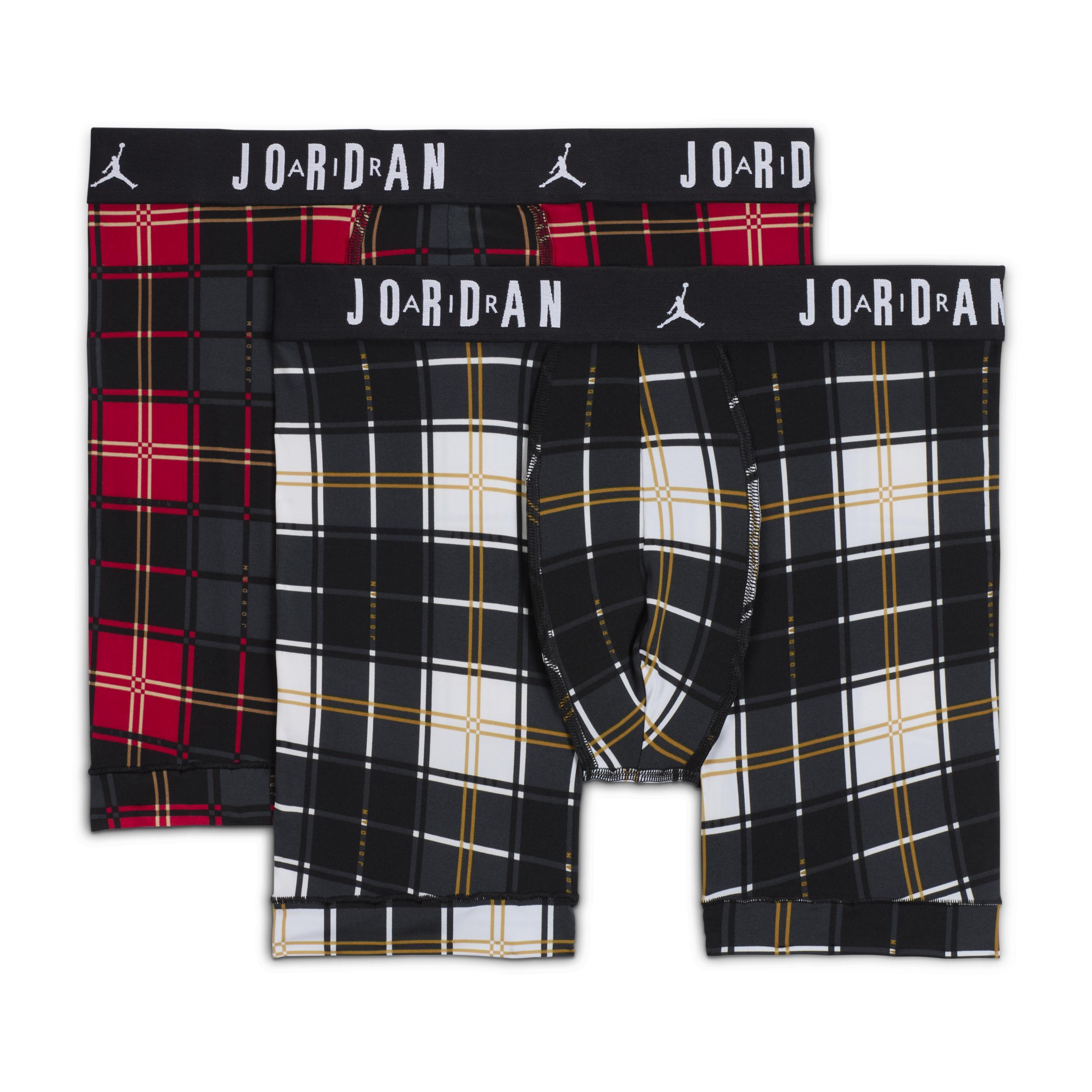 Men's Jordan Dri-FIT Plaid Boxer Briefs (2-Pack) Product Image