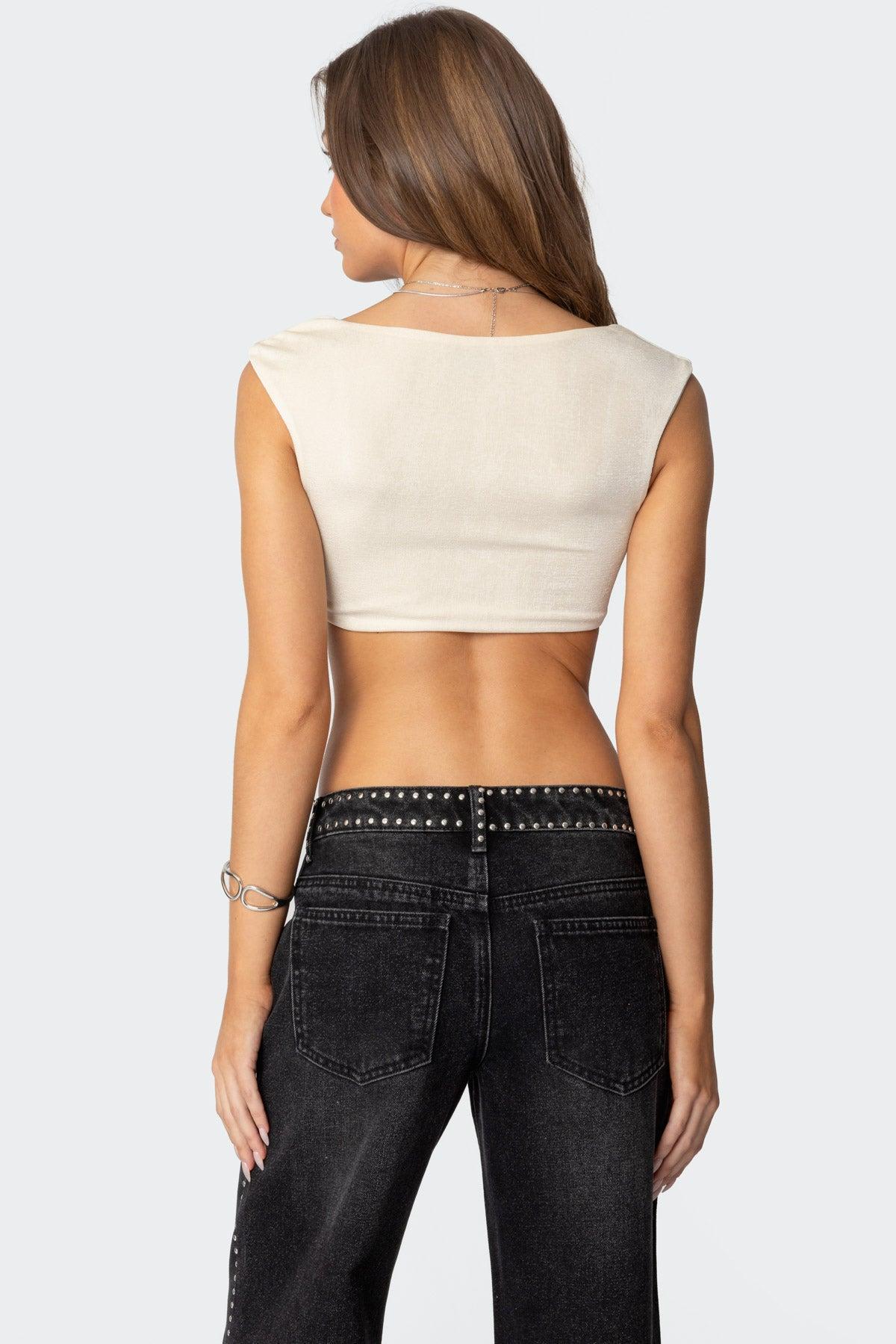 Summit Ruched Crop Top Product Image