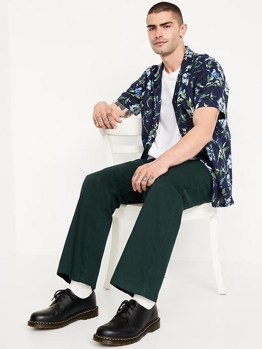 Short-Sleeve Floral Camp Shirt Product Image