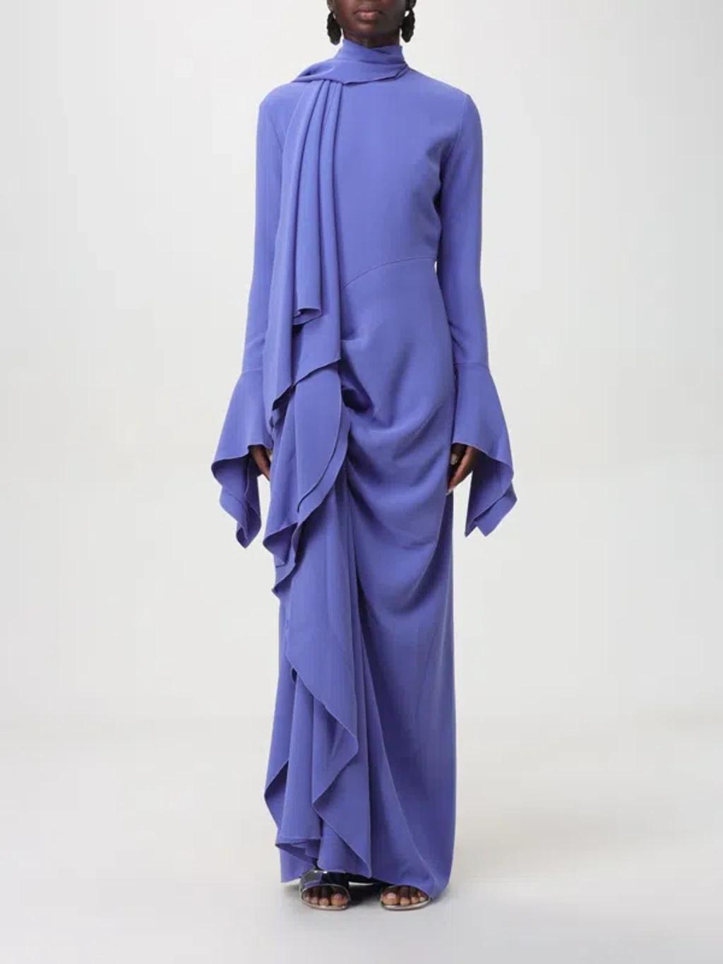 SOLACE LONDON Nella Maxi Dress In Purple Product Image