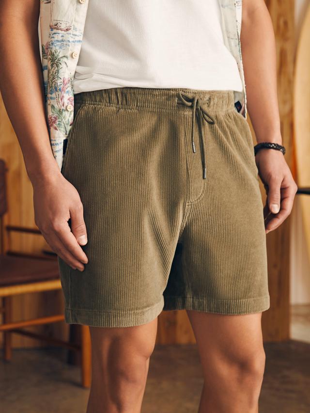 Essential Italian Knit Cord Short (6" Inseam) - Surplus Olive Male Product Image