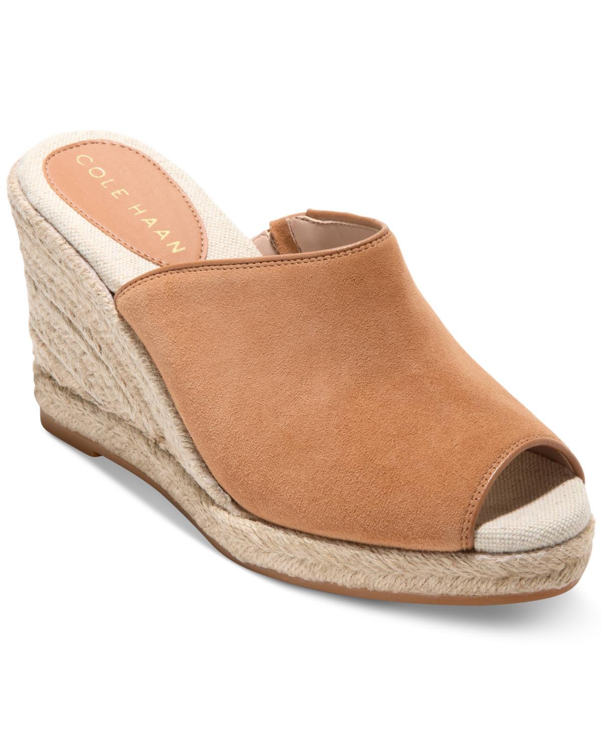 Cole Haan Womens Cloudfeel Southcrest Espadrille Mule Wedge Sandals Product Image