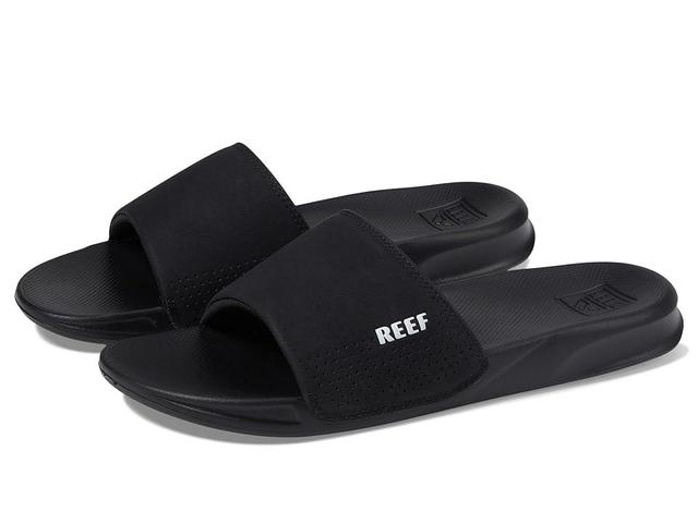 REEF One Mens Slide Sandals Black Product Image