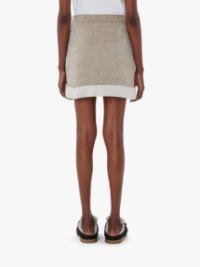 CONTRAST HEM CHENILLE MINI SKIRT in grey | JW Anderson US  Product Image