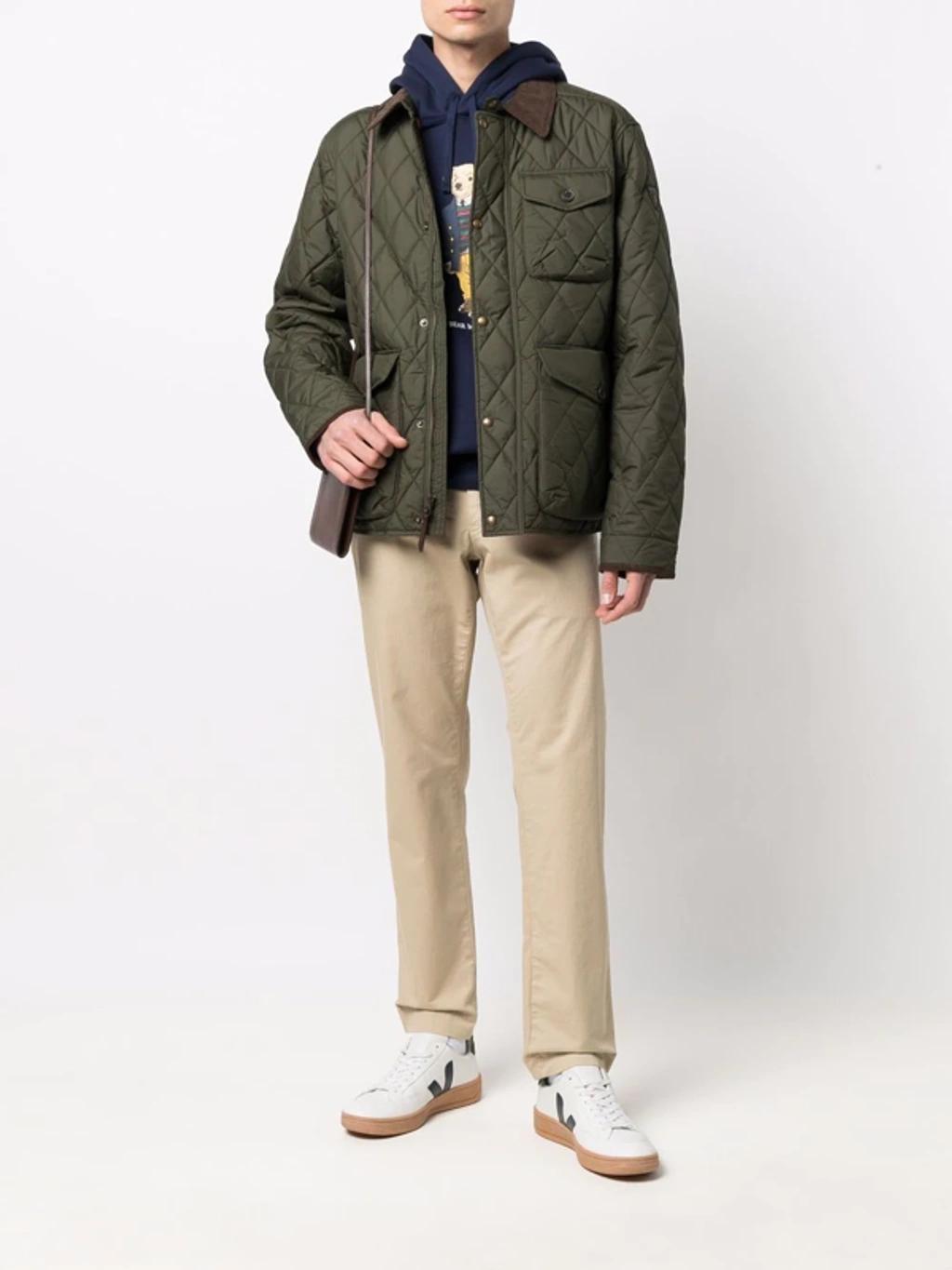 Quilted Beaton Jacket In Green Product Image