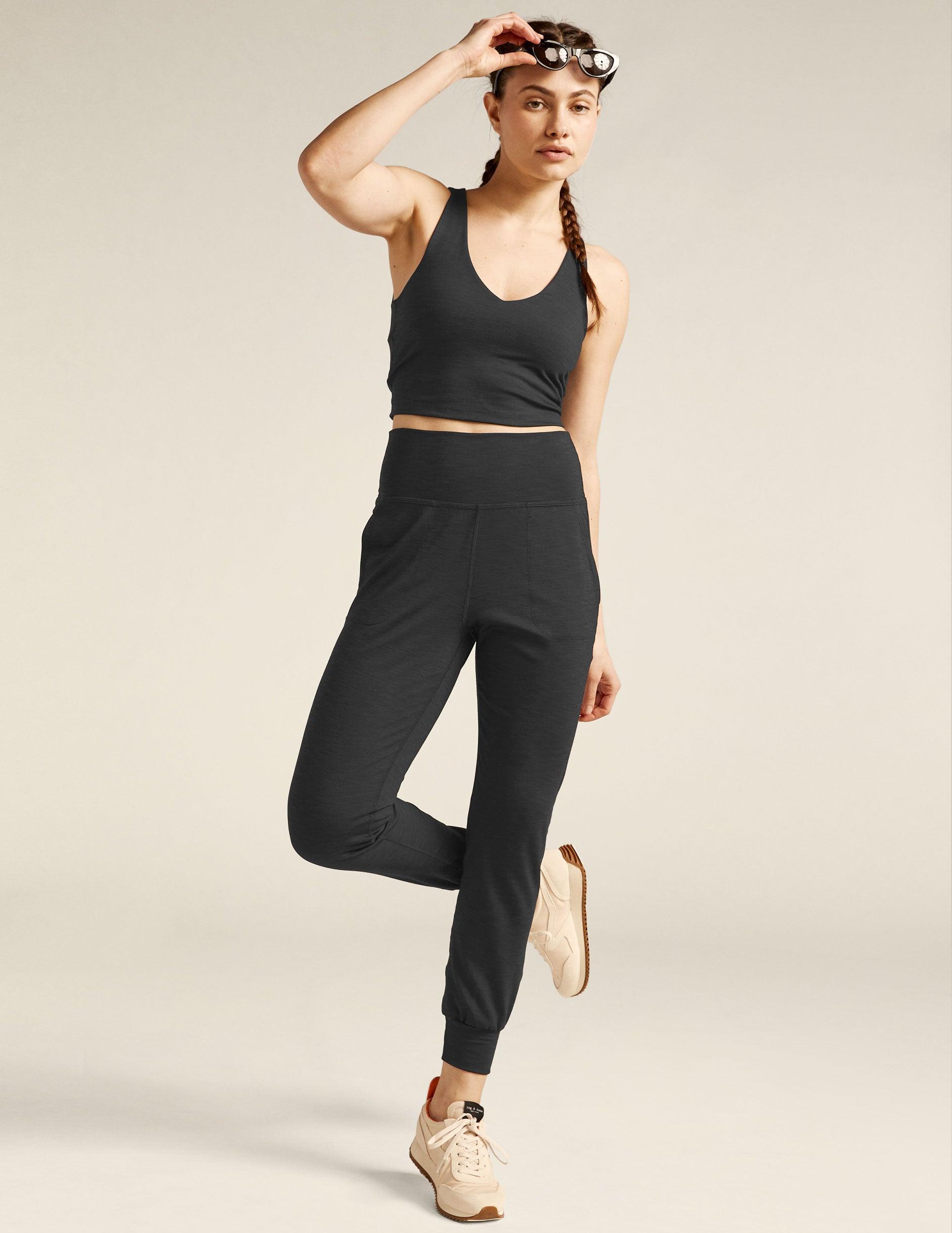 Heather Rib Midi Jogger Product Image