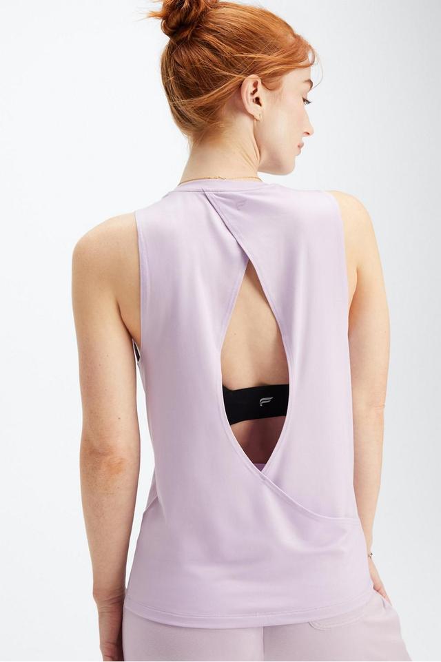 Fabletics Blake Open Back Tank Womens purple Size S Product Image