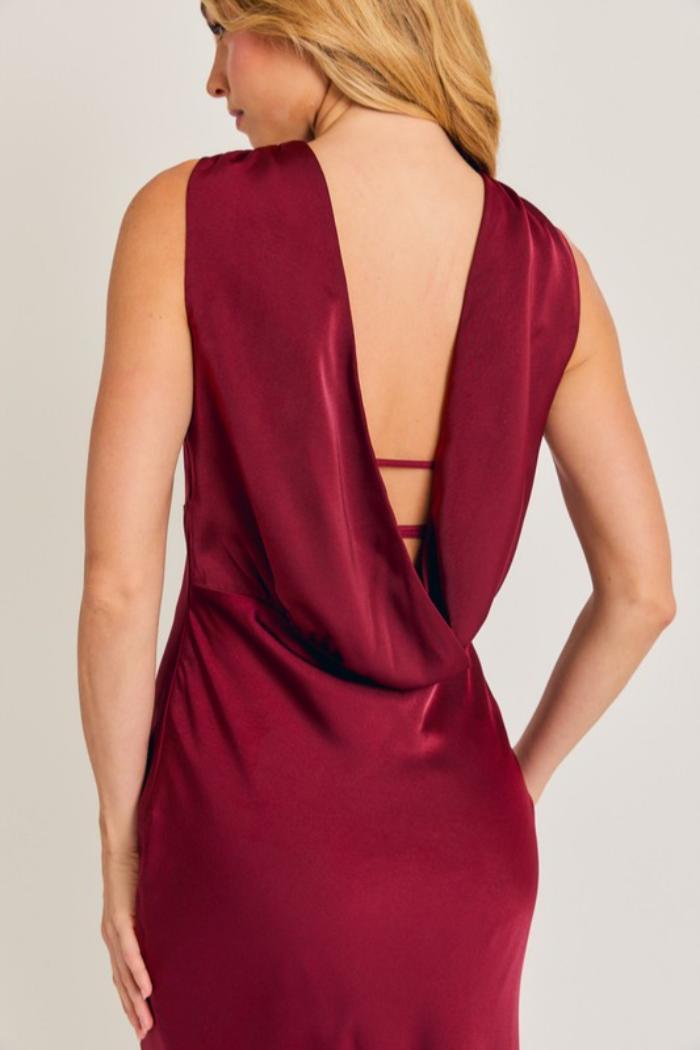 Cowl Back Maxi Dress Product Image