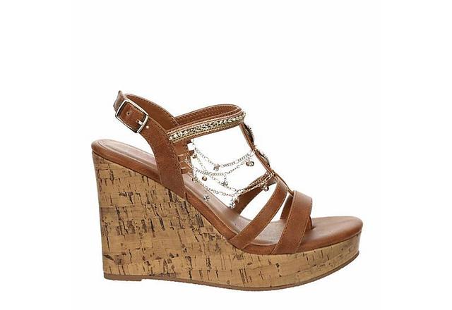 Jellypop Womens Raziel Wedges -Cognac Product Image