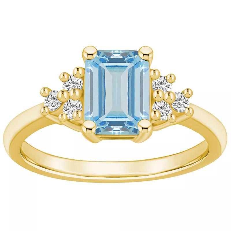 Gemstone and Diamond (1/5 ct. t.w.) Ring in 14k Gold Product Image