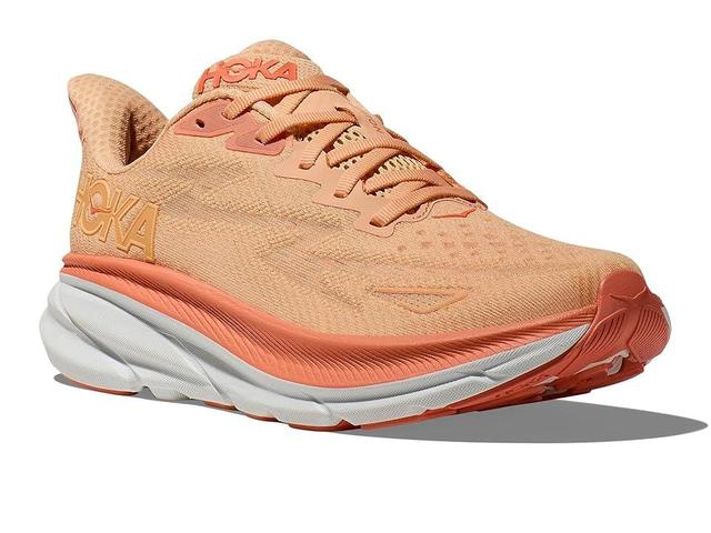 Hoka Women's Clifton 9 (Cantaloupe/White) Women's Shoes Product Image