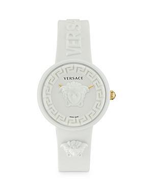 Versace Womens Swiss Medusa Pop Yellow Silicone Strap Watch 39mm Product Image