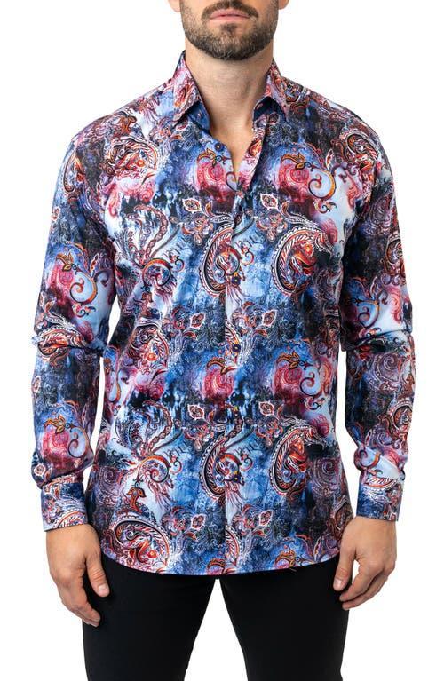 Maceoo Fibonacci Samoa Cotton Button-Up Shirt Product Image