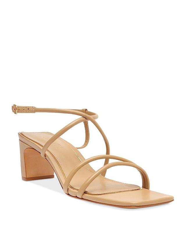 Schutz Womens Aimee Square Toe Strappy Block Heel Sandals Product Image