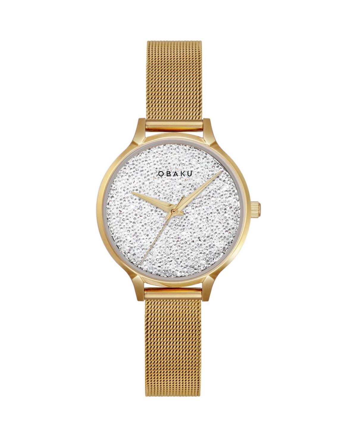 Obaku Womens Stjerner Silver Dial Watch - V238LXGWMG Product Image