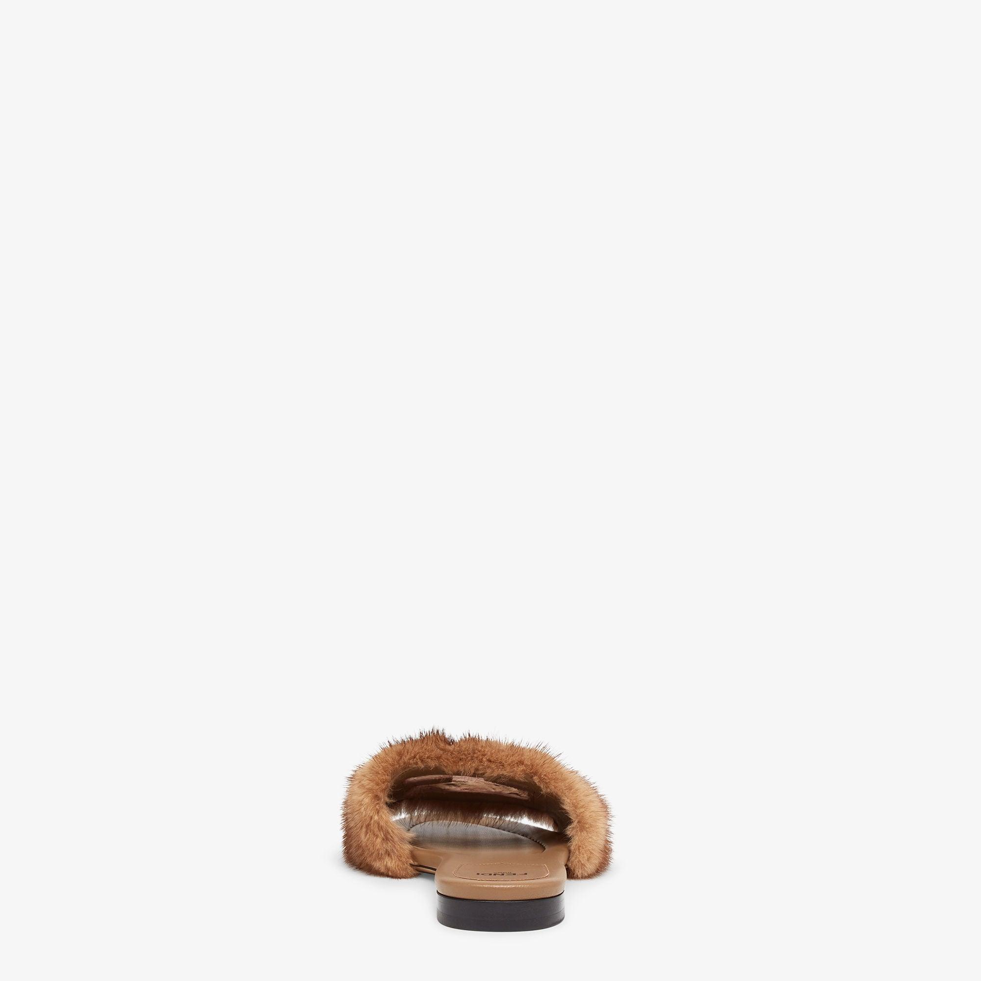 BaguetteBrown mink slides Product Image