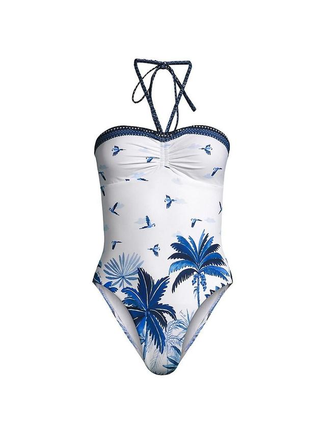 Womens Dream Sky Halter One-Piece Swimsuit Product Image