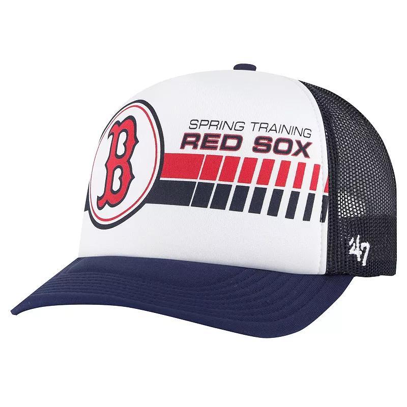 Mens 47 Brand White Boston Red Sox 2024 Spring Training Foam Trucker Adjustable Hat - White Product Image