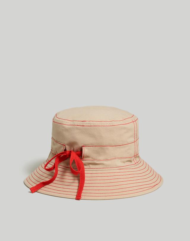 Contrast-Stitch Bucket Hat Product Image