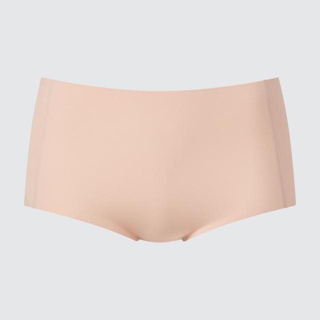 Womens Airism Ultra Seamless High-Rise Briefs with Quick-Drying Beige Large UNIQLO US Product Image